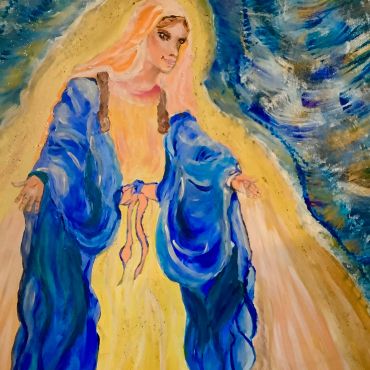 Lebensberatung Runa Runge - Gemalte Frau