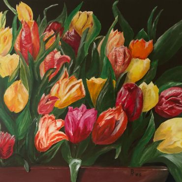 Lebensberatung Runa Runge - Gemalte Tulpen